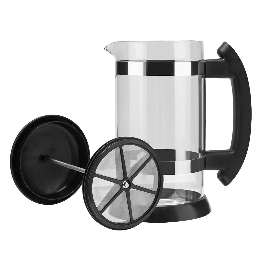 French Press 1000ML Glass Coffee Pot