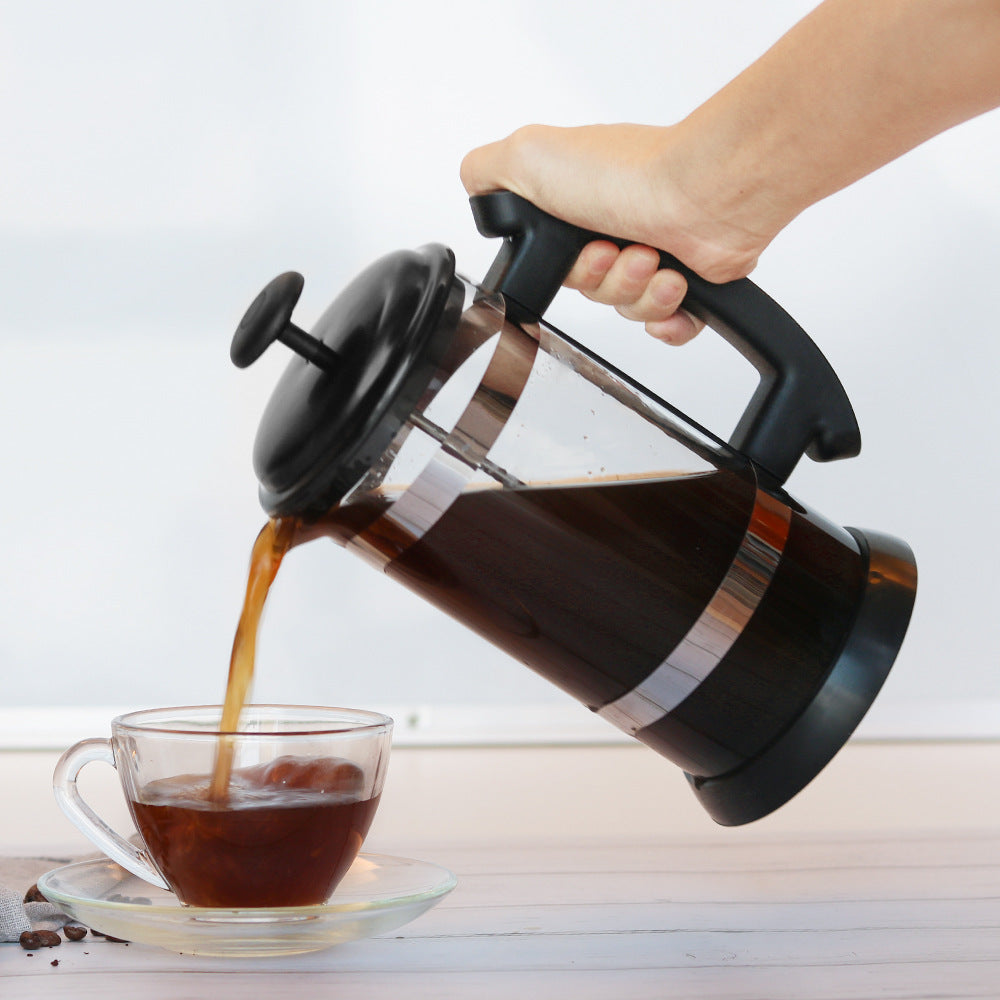French Press 1000ML Glass Coffee Pot