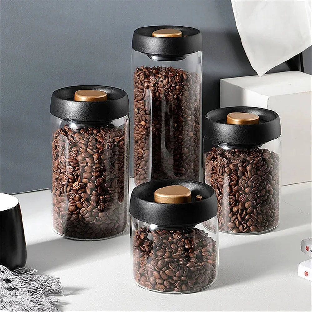 Coffee Bean Storage Container with Airtight Sealable Lid