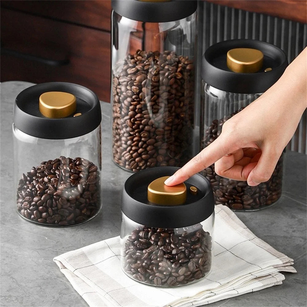 Coffee Bean Storage Container with Airtight Sealable Lid