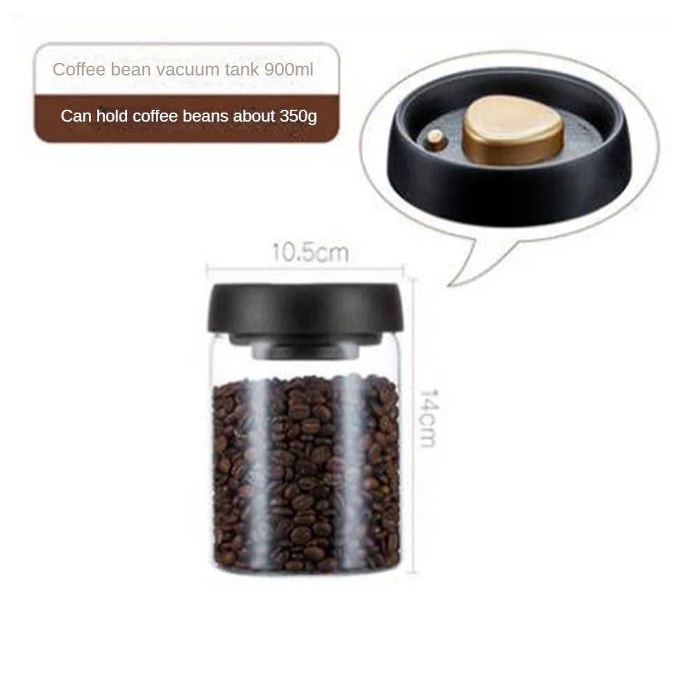Coffee Bean Storage Container with Airtight Sealable Lid