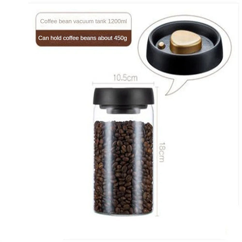 Coffee Bean Storage Container with Airtight Sealable Lid