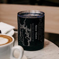 New York - New York Map Insulated Cup in Matte Black
